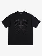Theprecipice Skull Print T-shirt