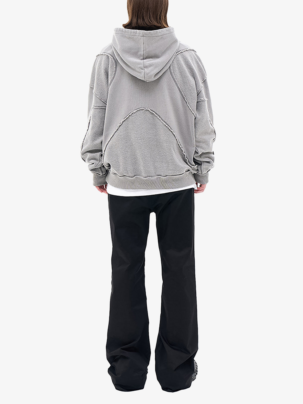 Theprecipice Washed Splicing Hoodie - 1985