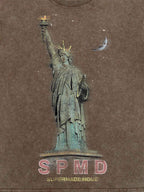 Theprecipice Statue Of Liberty Vintage T-shirt - 2132