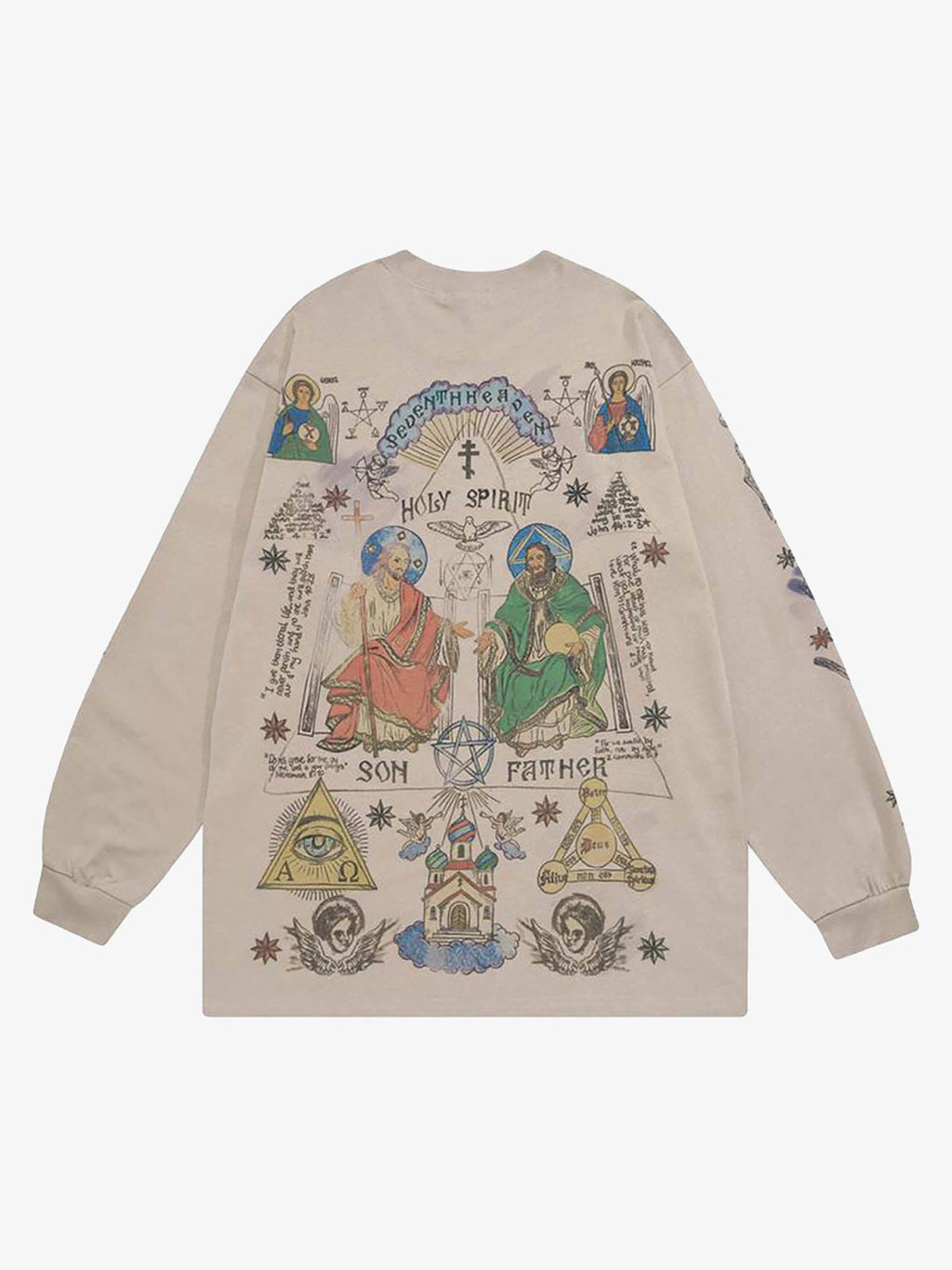 Theprecipice American High Street Graffiti Long Sleeve T-Shirt
