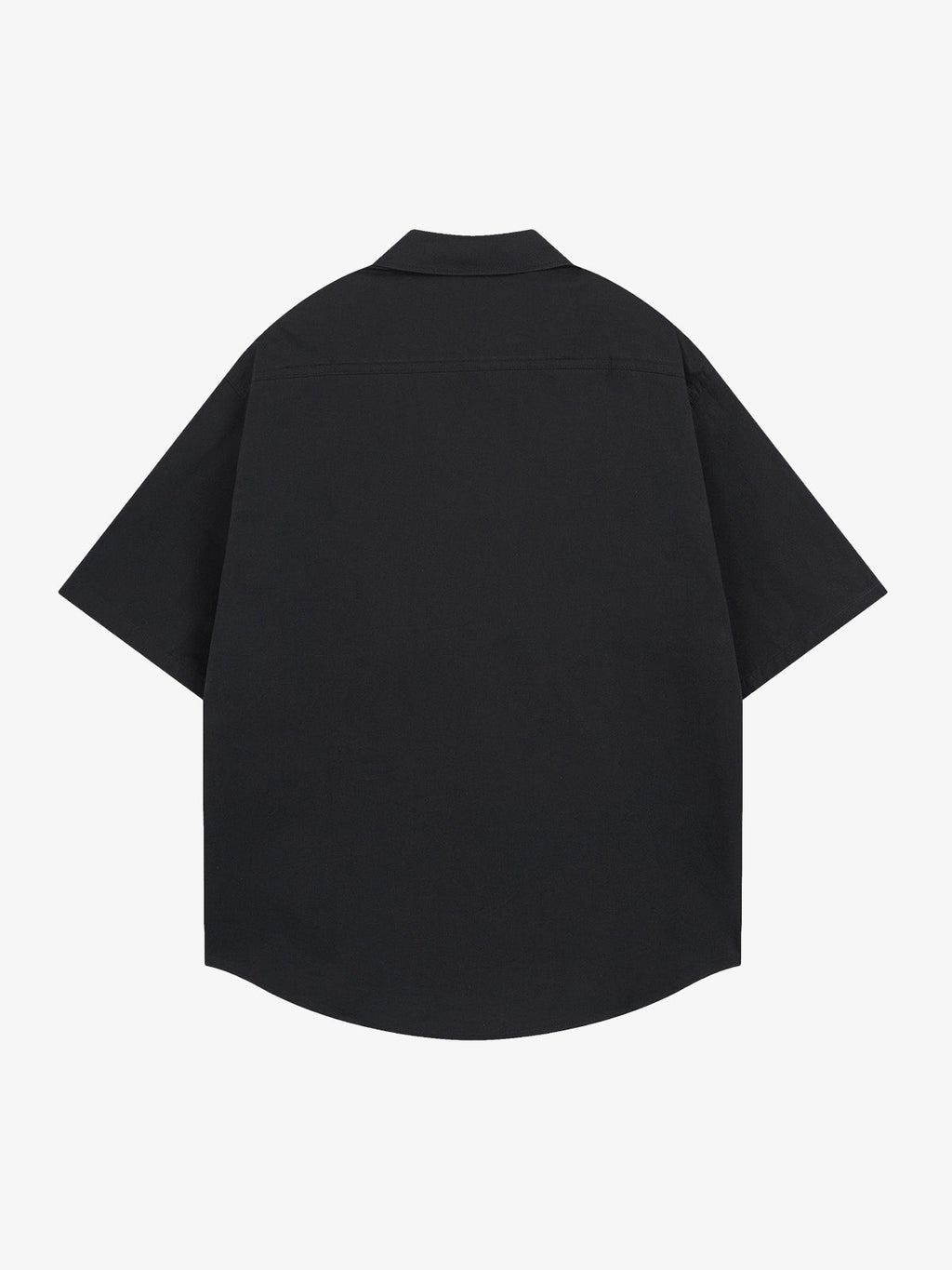Oversized Graphic Cartoon Letter Print Short-Sleeve Shirt