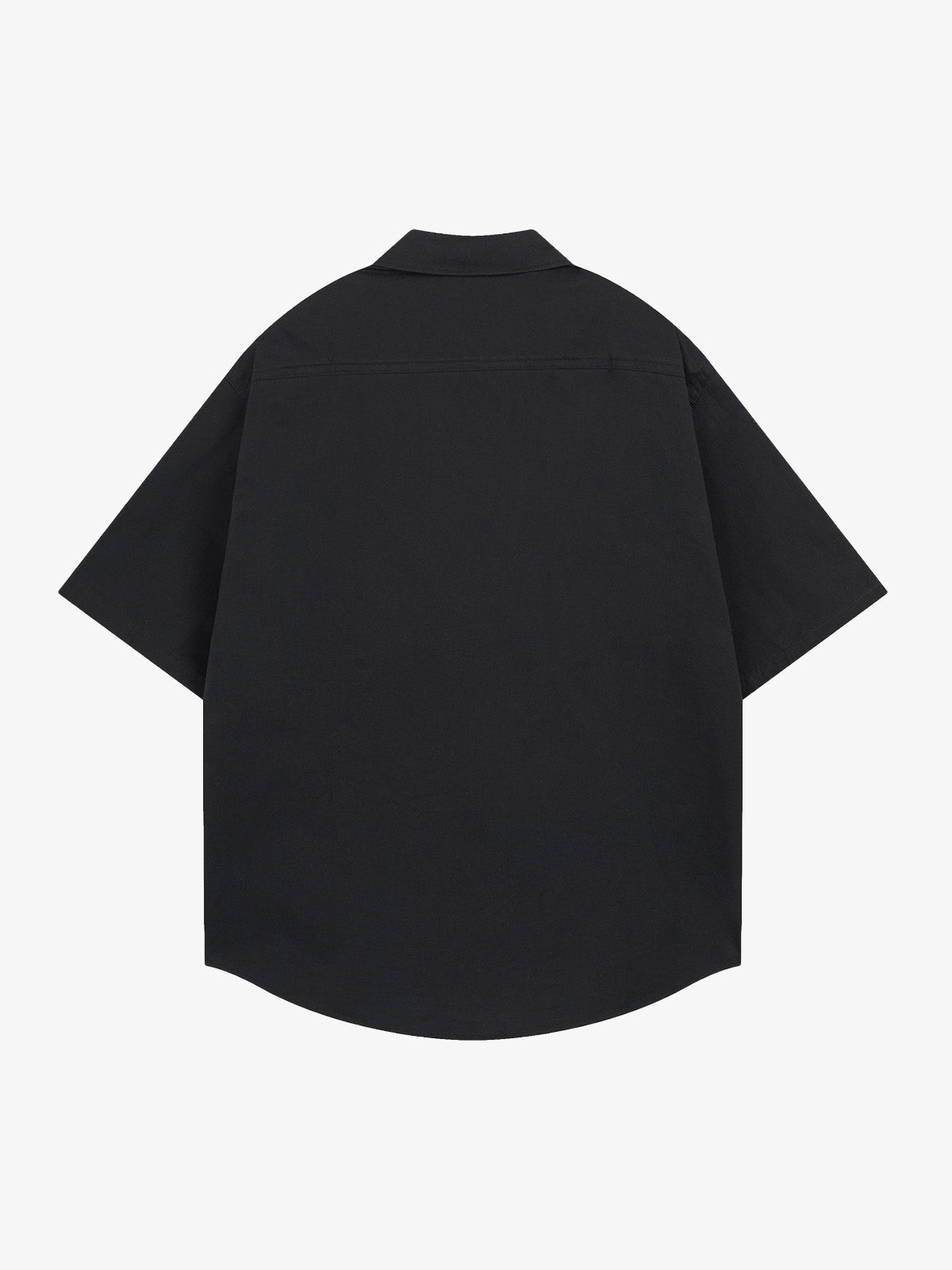 Oversized Graphic Cartoon Letter Print Short-Sleeve Shirt
