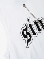 Graphic Letter Chain Vest