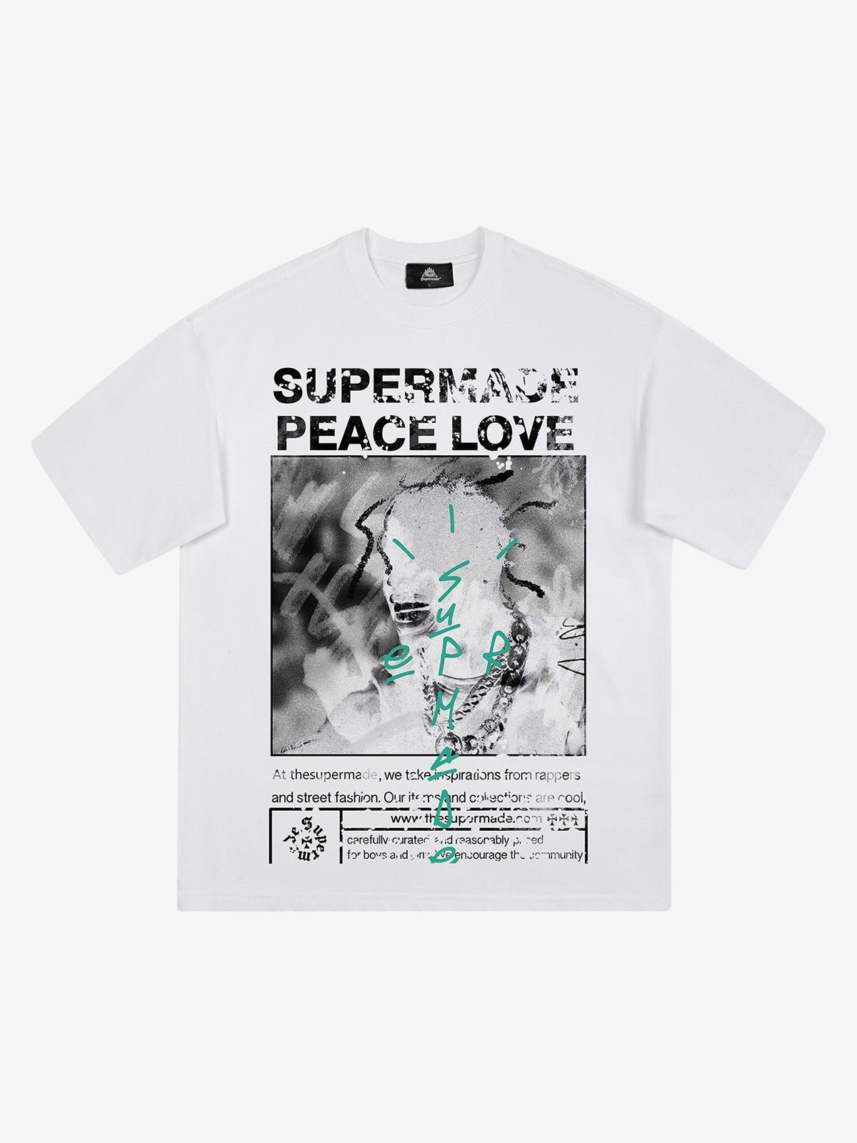 Theprecipice Gangsta Rapper Oversize Graphic T-shirt  - 1990