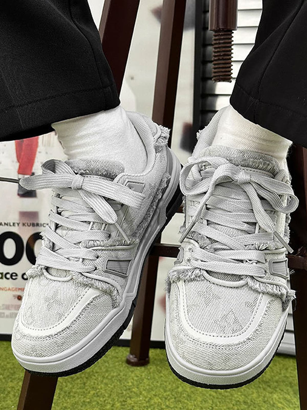Theprecipice Retro Denim Sneakers - 2234