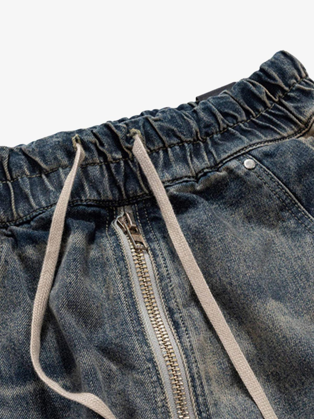Theprecipice Wide Leg Multi-Pocket Straight Leg Loose Jeans - 1666