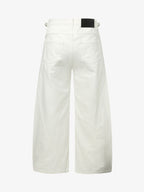 Washed Distressed Deconstructed Pleated Scimitar Jorts