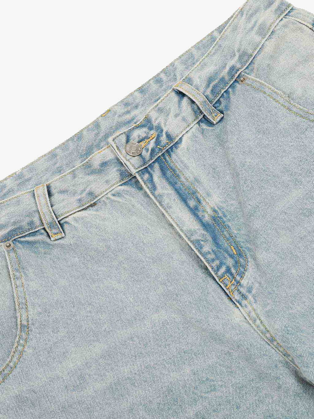 Denim Washed Distressed Barrel Jeans - 2511