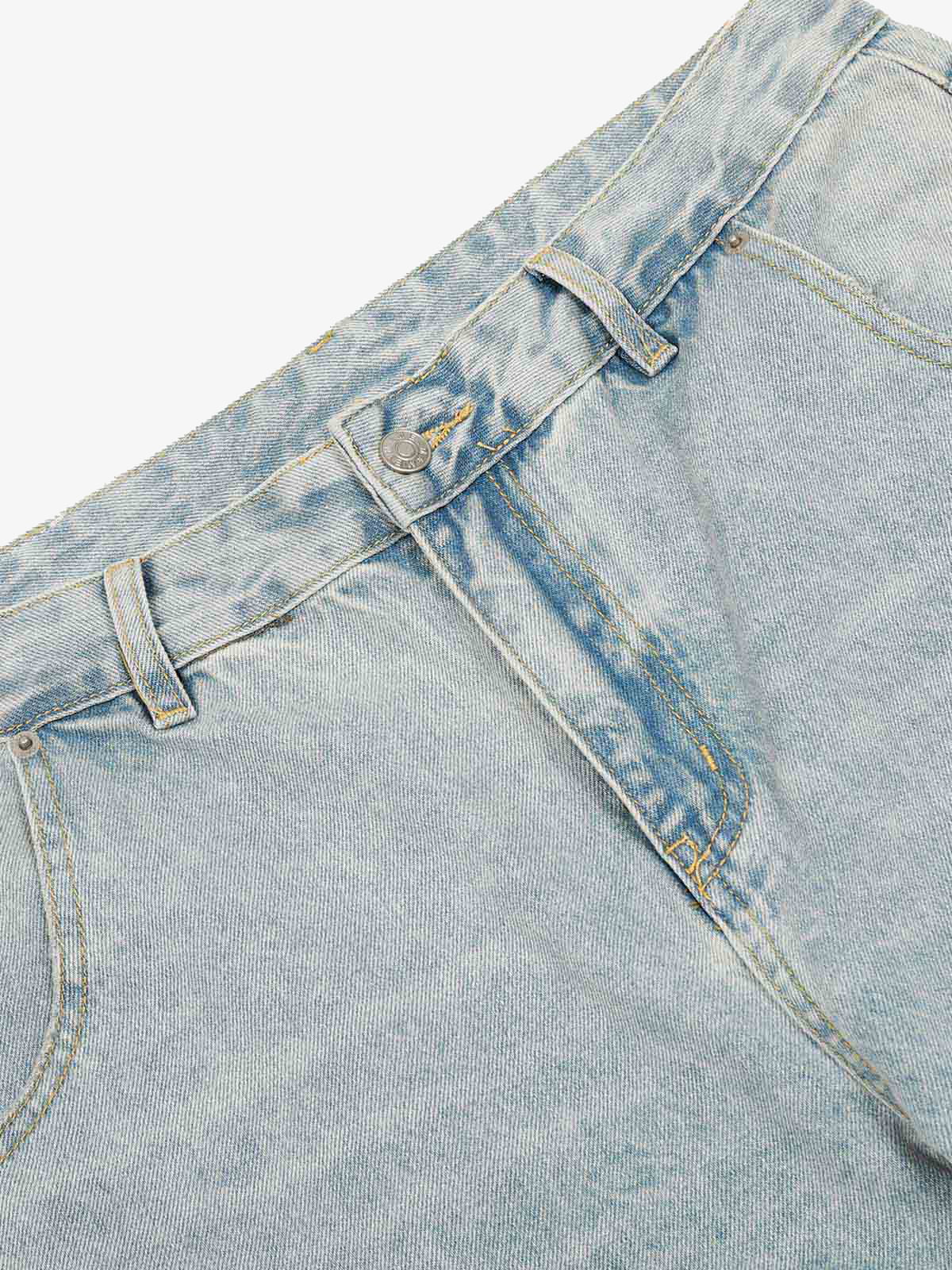 Denim Washed Distressed Barrel Jeans - 2511