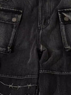 Theprecipice High Street Embroidery Hip-Hop Jeans - 2122