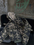Theprecipice Camouflage Fur Hooded Jacket - 2353