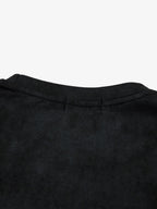 Oversized Graphic Suede Print T-Shirt