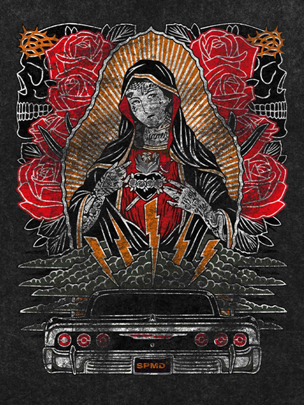 Original Vintage Virgin Mary Graphic T-Shirt