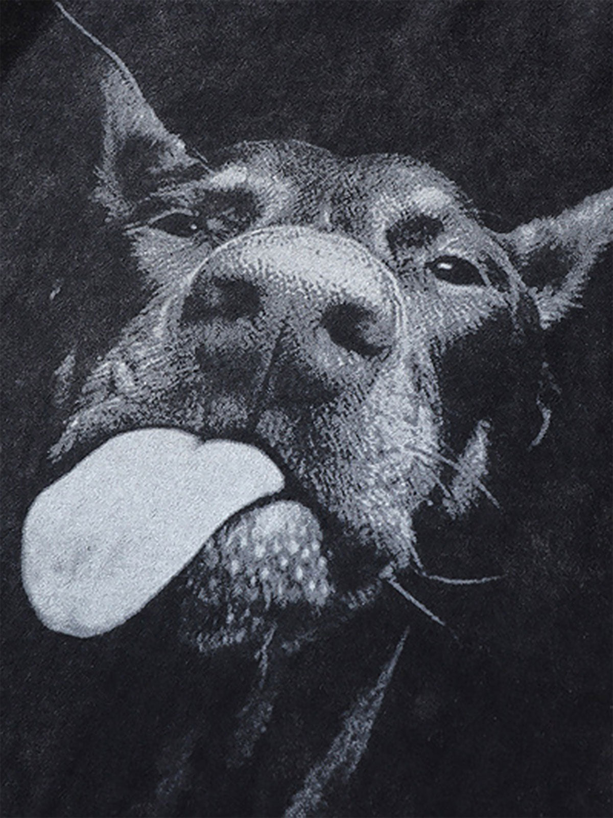 Theprecipice Retro Hip-hop Doberman Print T-shirt - 2172