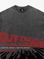 Original Cut Deep Graphic Print T-Shirt