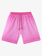 Distressed Washed Drawstring Shorts