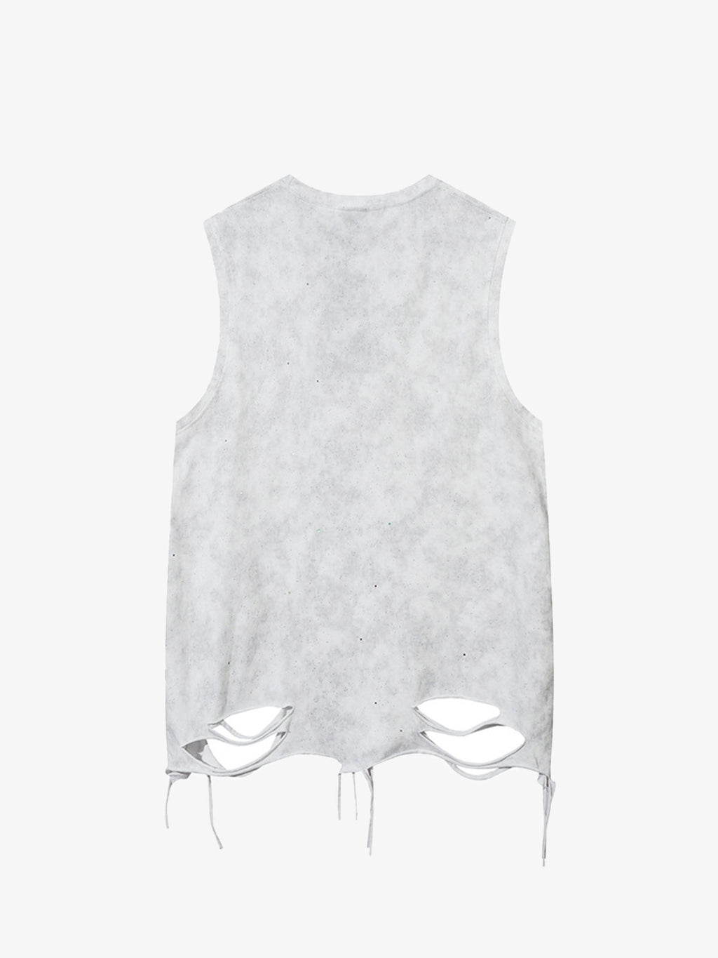 Street Chain Waistcoat Ripped Vest