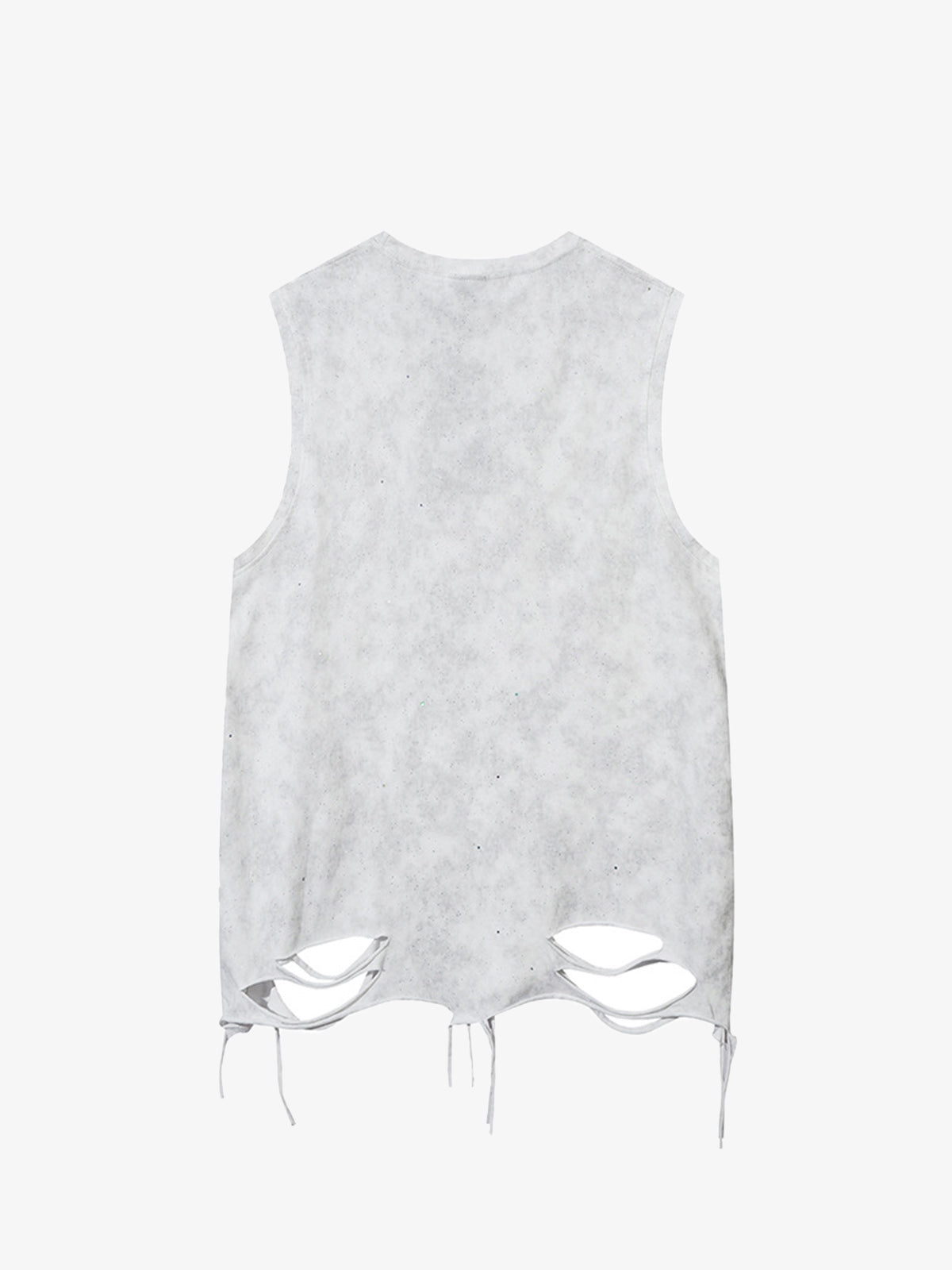 Street Chain Waistcoat Ripped Vest