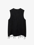 Theprecipice Vintage Necklace Star Print Hip-hop Tank Top - 2070
