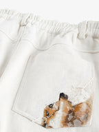 Theprecipice American Retro Lace Patchwork Jeans