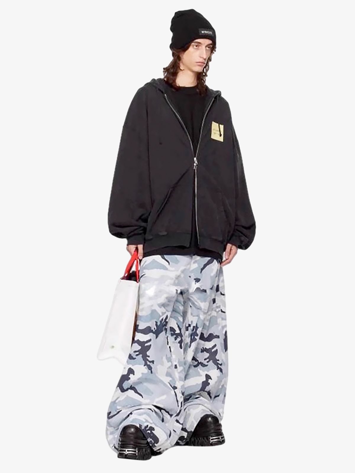 Street Retro Camouflage Baggy Jeans - 2395