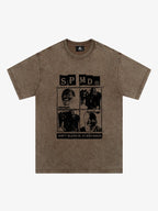 Original Street Protrait Graphic Print T-Shirt