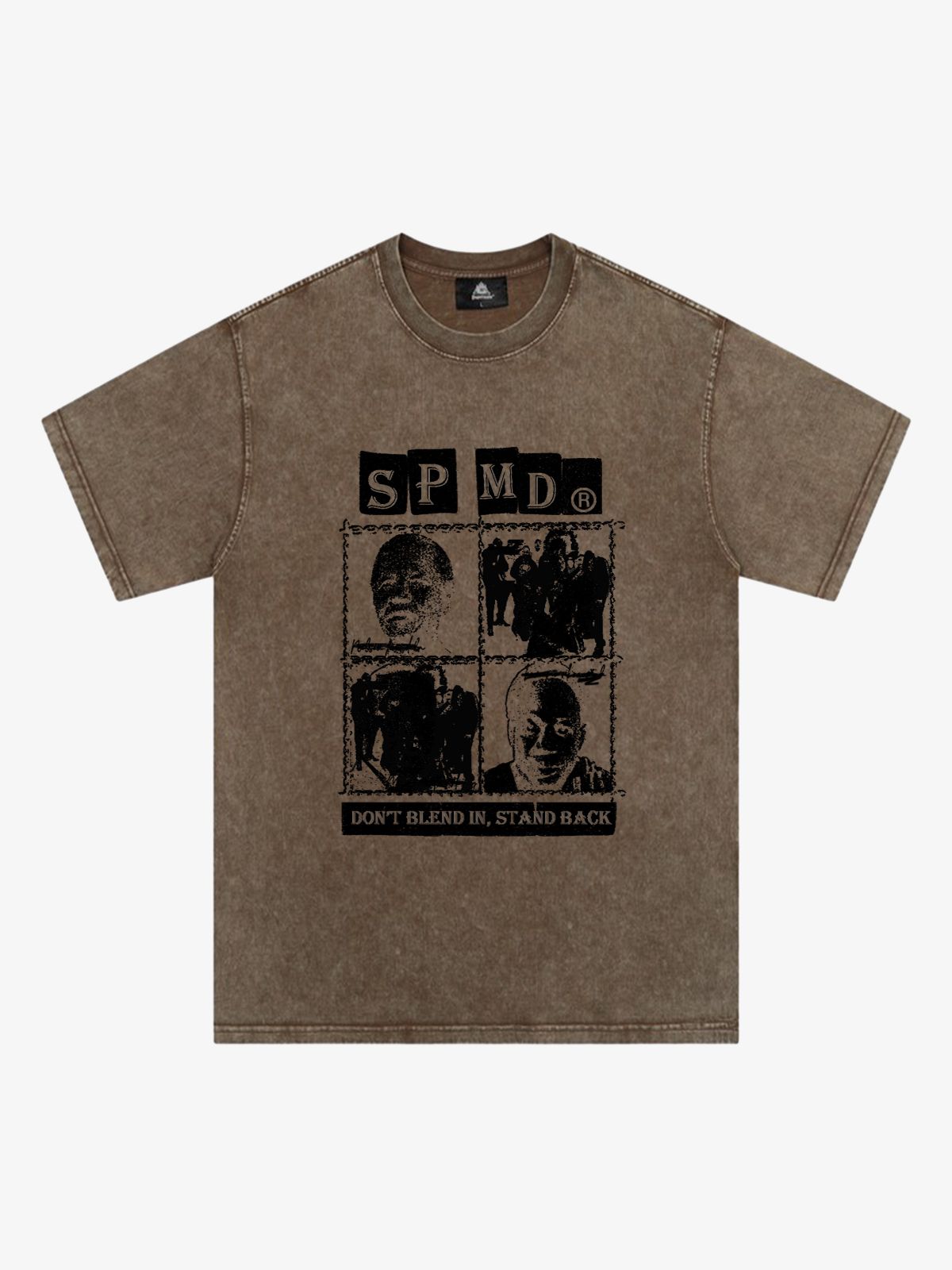 Original Street Protrait Graphic Print T-Shirt