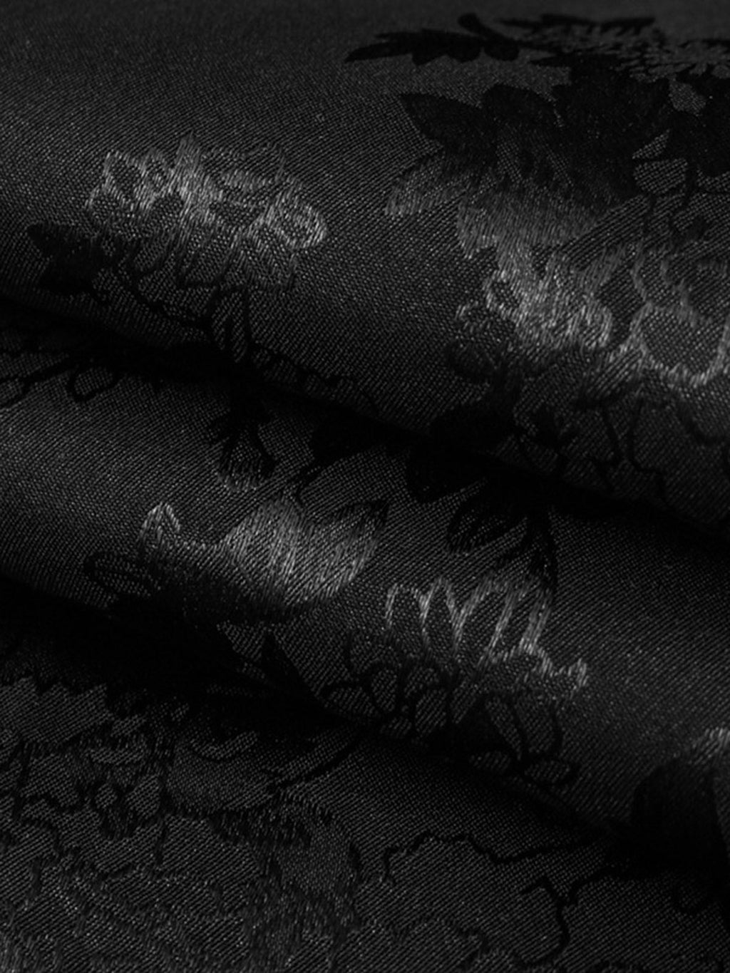 Theprecipice Leaves Pattern  Black Vintage Shirts