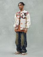 Theprecipice Owl Patch Embroidered Baseball Jersey - 2472