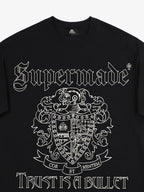 Original Gothic Letter Family Shield Badge Print T-Shirt