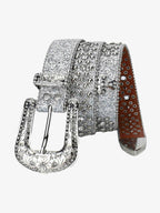 Theprecipice Studded Rhinestone Belt-1797