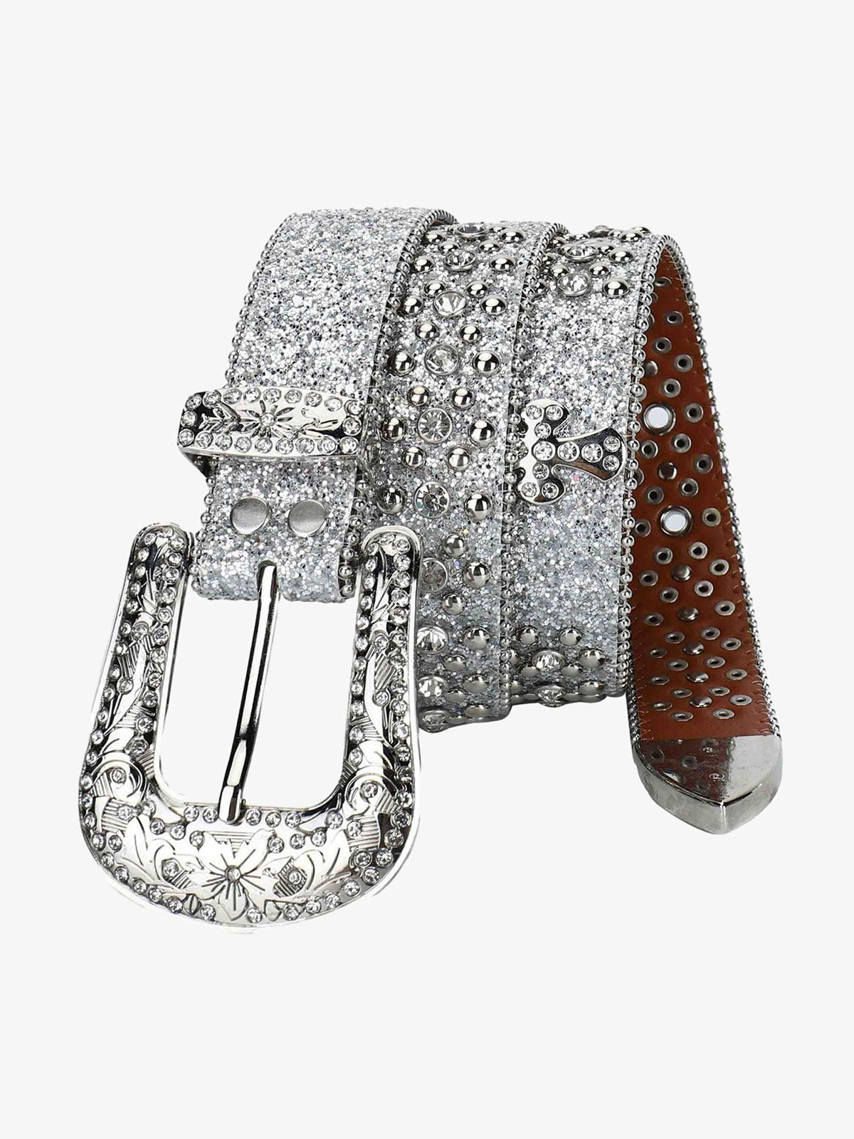 Theprecipice Studded Rhinestone Belt-1797