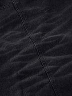 Washed Distressed Multi-Pocket Cargo Jeans