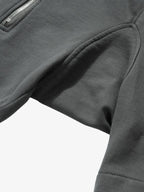 Retro Functional Zipper Slit Jort