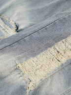 Theprecipice Washed Ripped Baggy Jeans