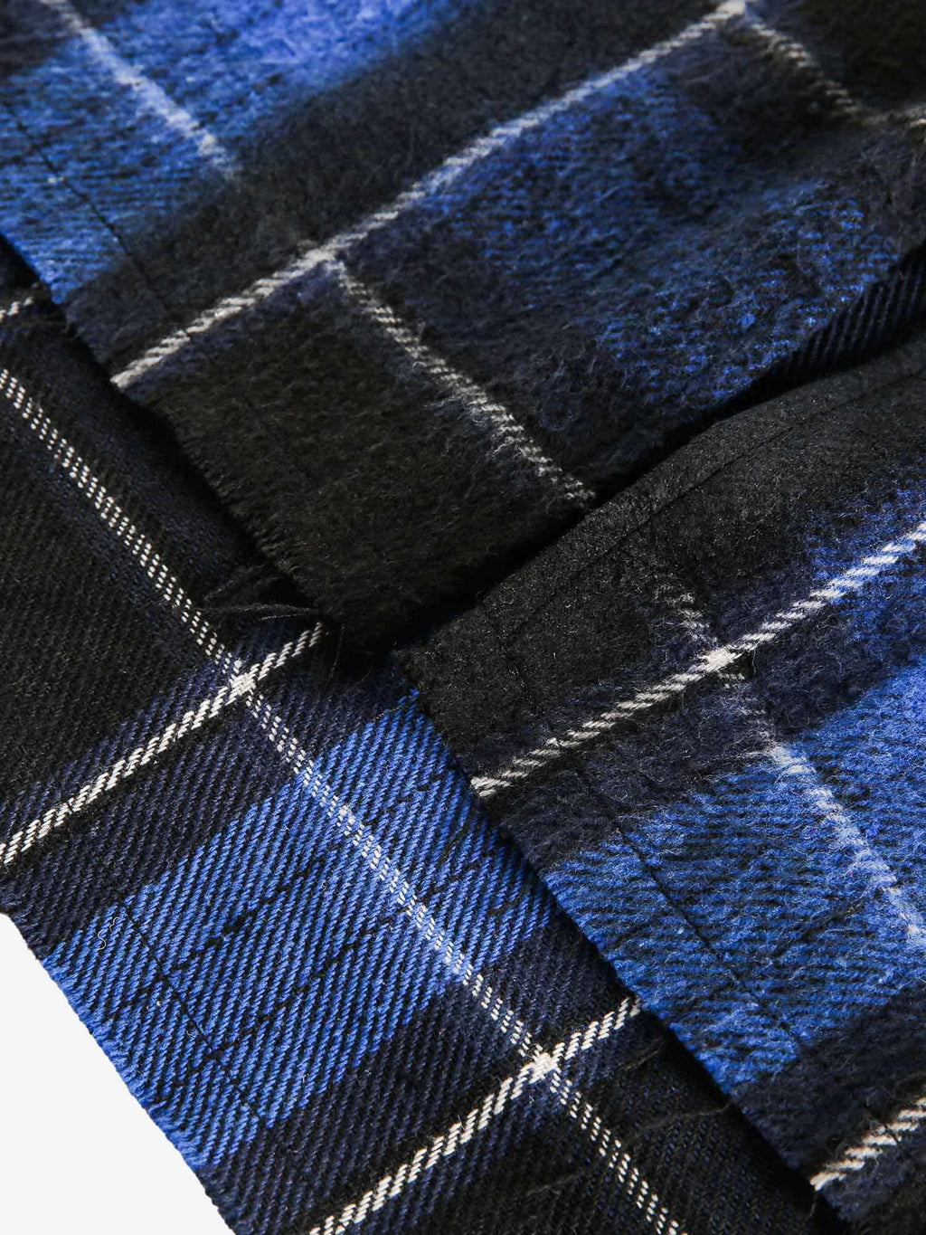 Theprecipice Plaid Brushed Cardigan Hooded Shirt