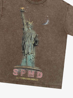 Theprecipice Statue Of Liberty Vintage T-shirt - 2132