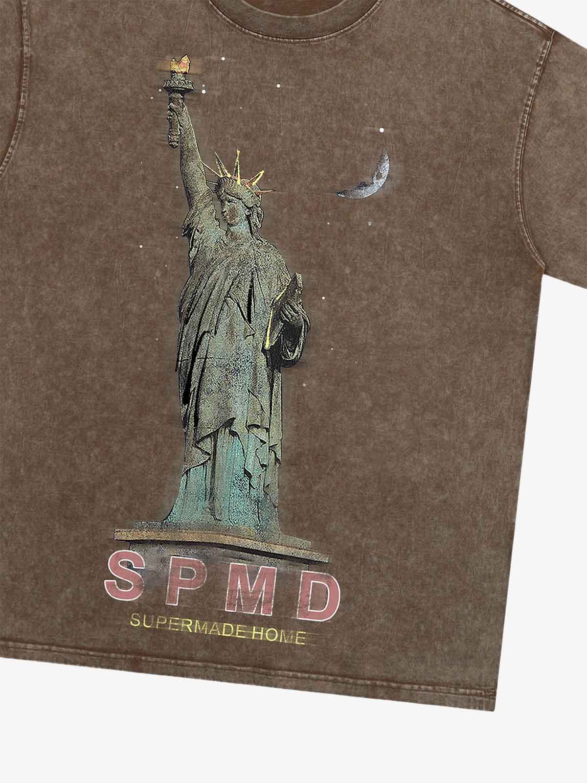 Theprecipice Statue Of Liberty Vintage T-shirt - 2132