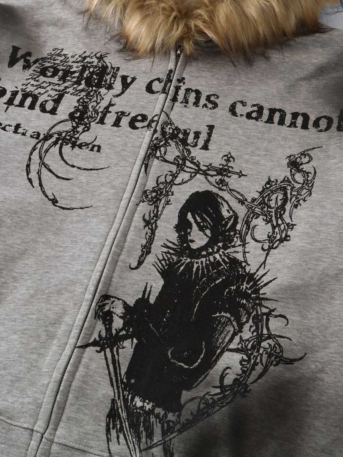 precipice × Mortemartt Graphic Hooded Jacket- 2279