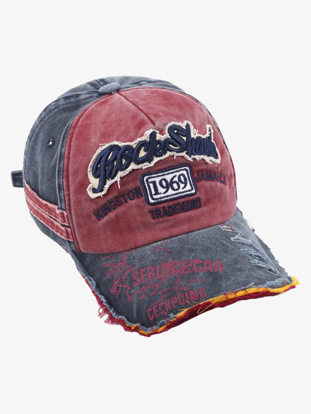 Theprecipice Retro Letter Denim Cap - 2136