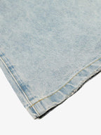 Denim Washed Distressed Barrel Jeans - 2511