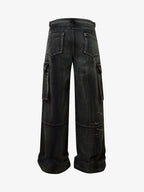 Theprecipice High Street Embroidery Hip-Hop Jeans - 2122