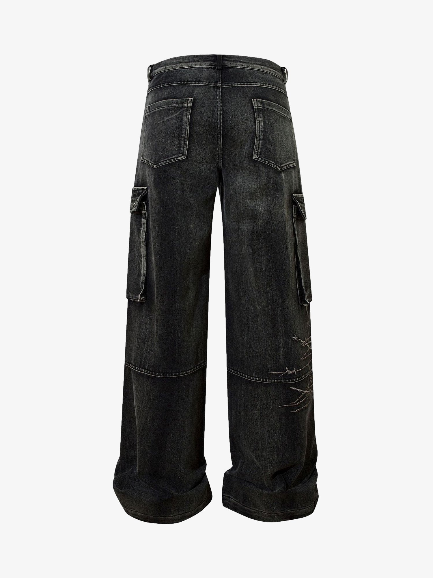 Theprecipice High Street Embroidery Hip-Hop Jeans - 2122