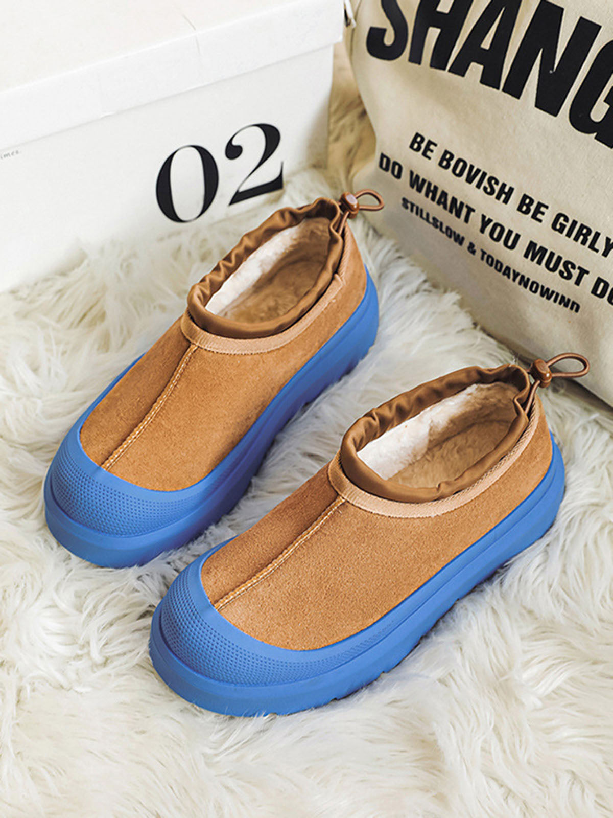 Theprecipice Thick-soled Fleece Fur Snow Boots