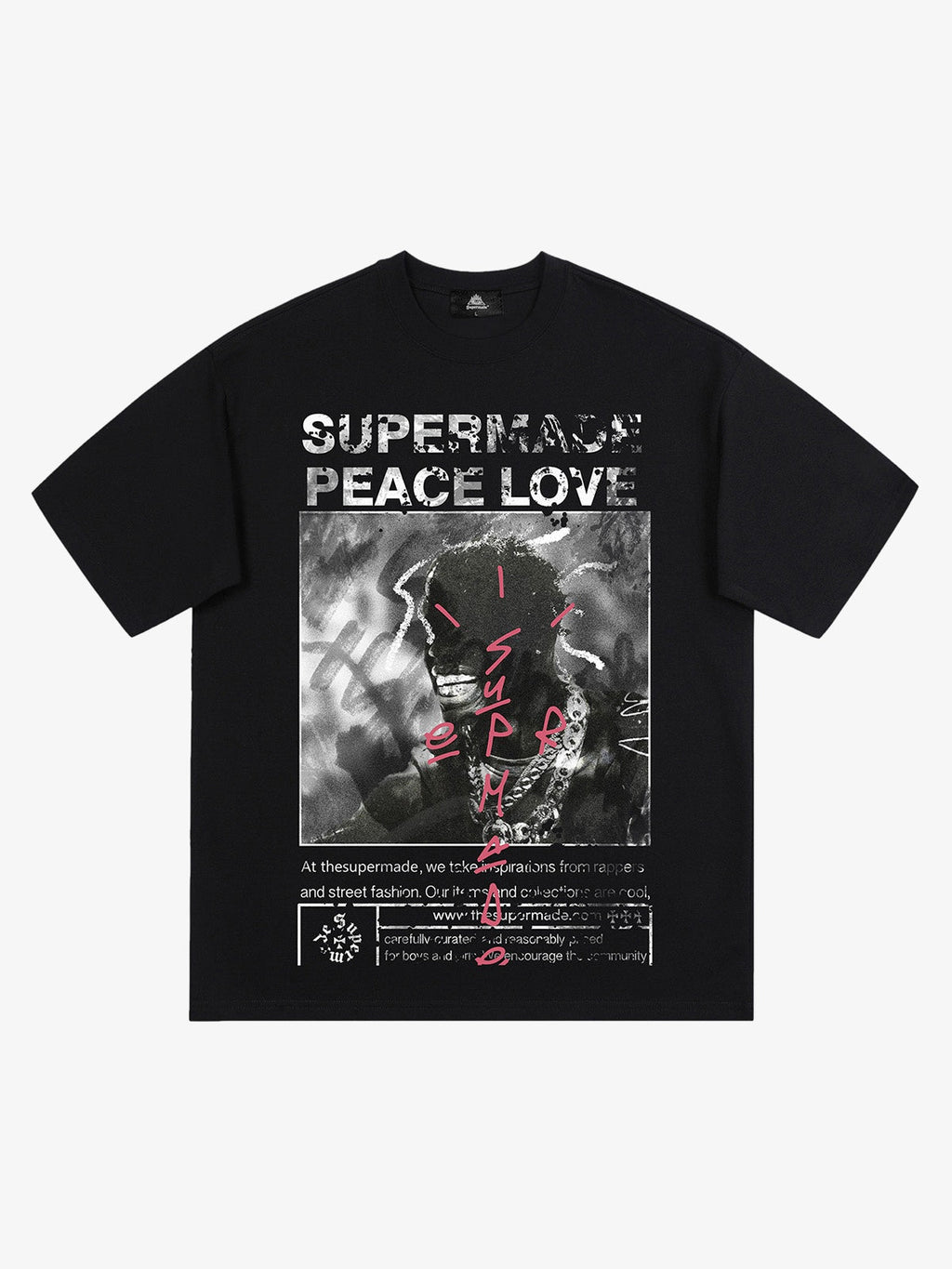 Theprecipice Gangsta Rapper Oversize Graphic T-shirt  - 1990