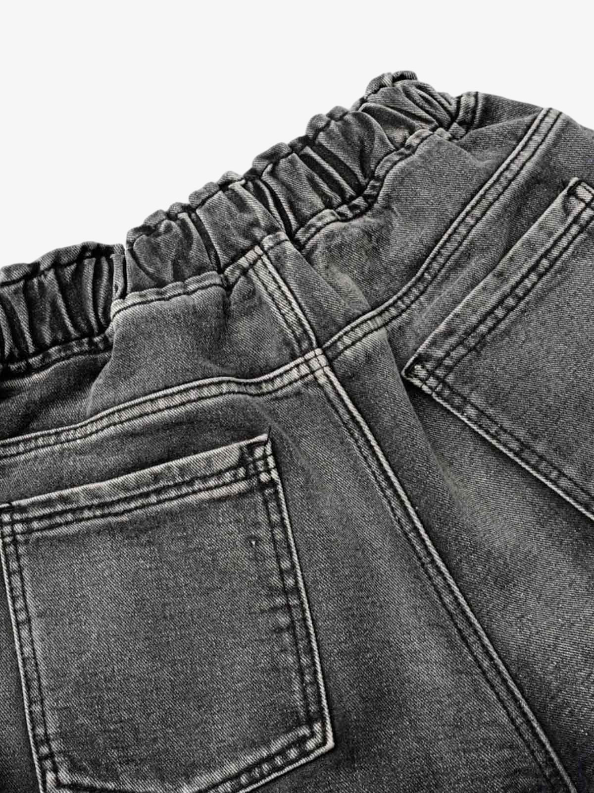 Distressed Cargo Denim Shorts - 2378