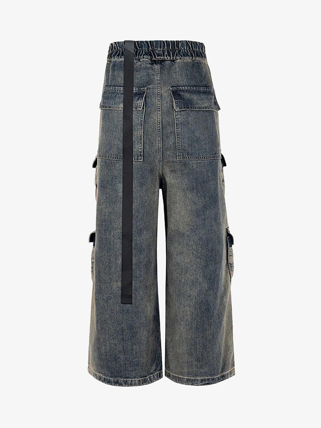 Theprecipice Wide Leg Multi-Pocket Straight Leg Loose Jeans - 1666