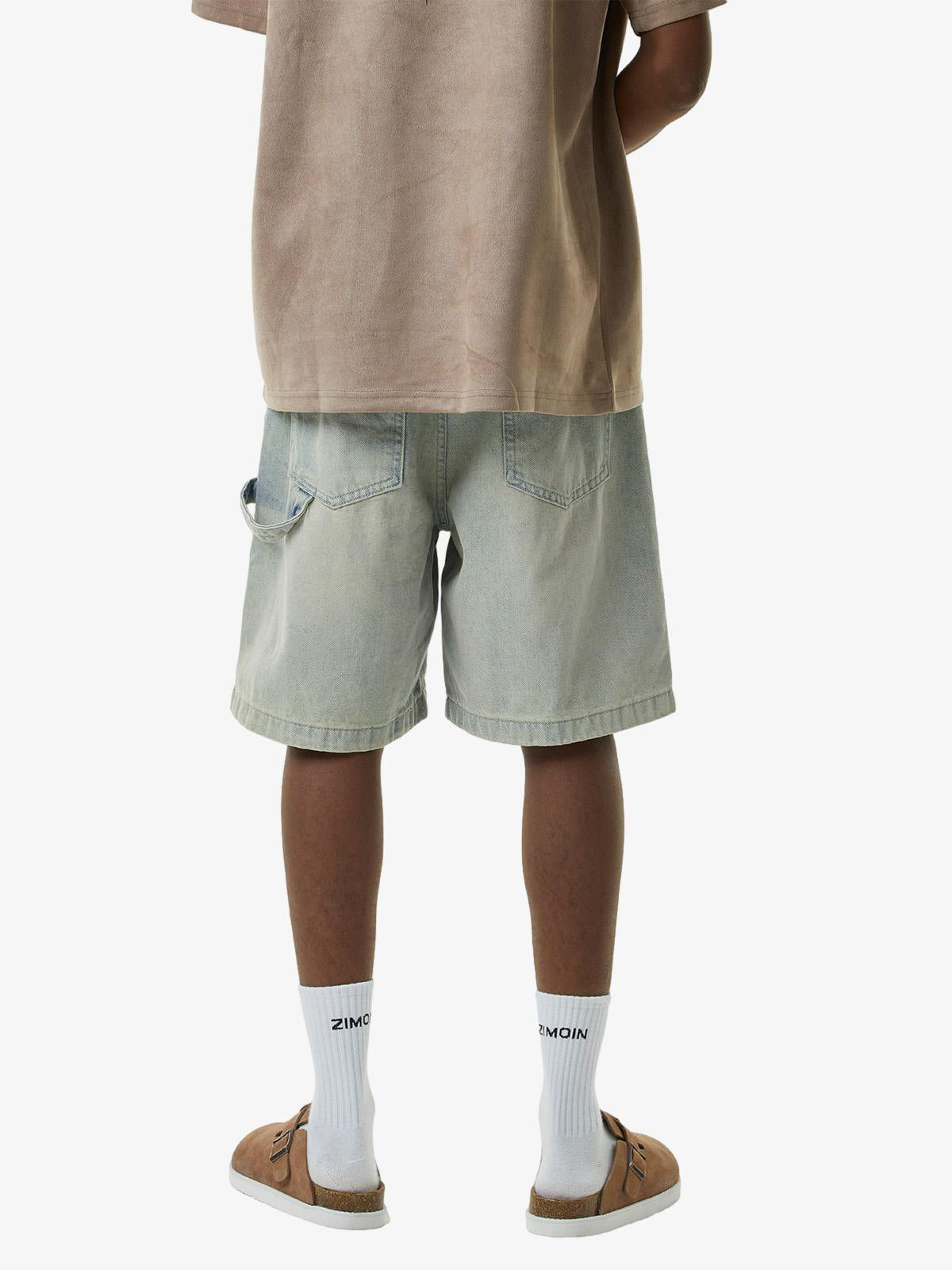 Theprecipice Retro Washed Hip-Hop Shorts