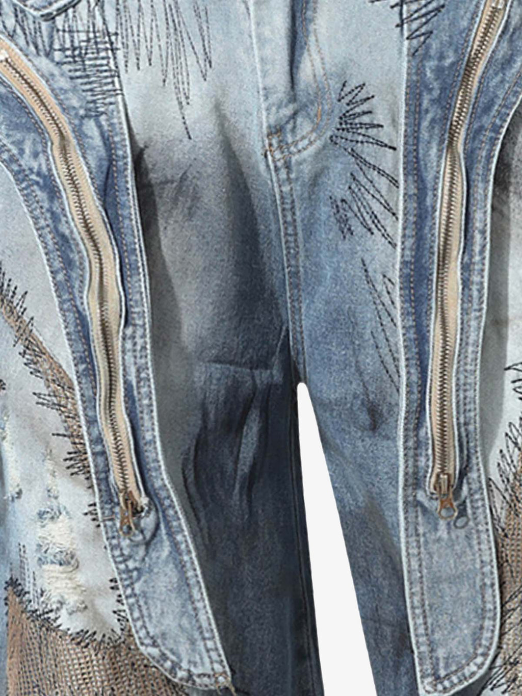 RO Style Washed Barrel Jeans - 2421