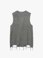 Theprecipice Vintage Necklace Star Print Hip-hop Tank Top - 2070